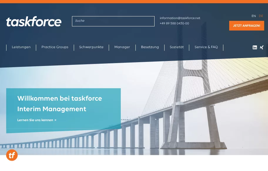 provider header website